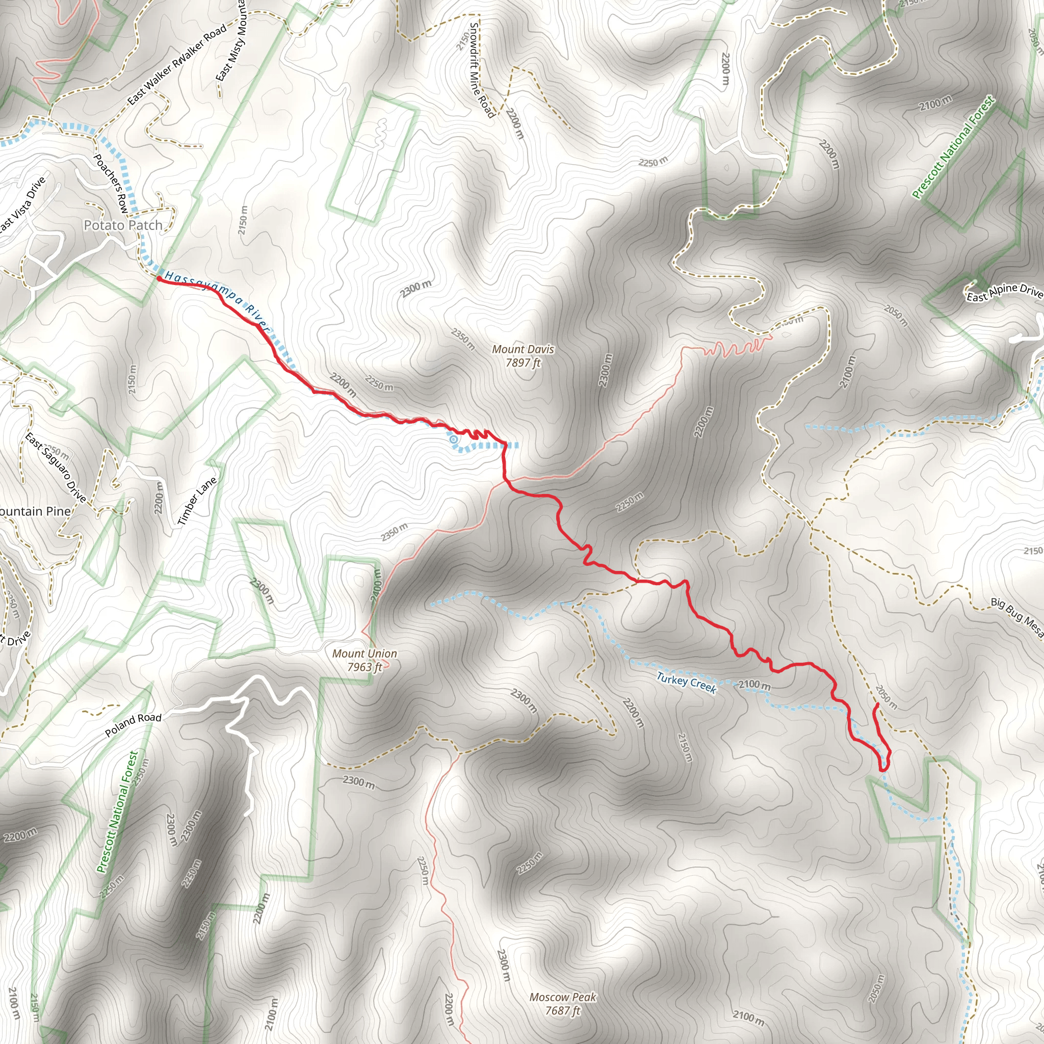 Dandrea Trail mobile static map