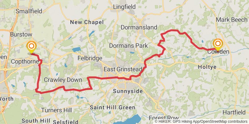Sussex Border Path stage 7 Map