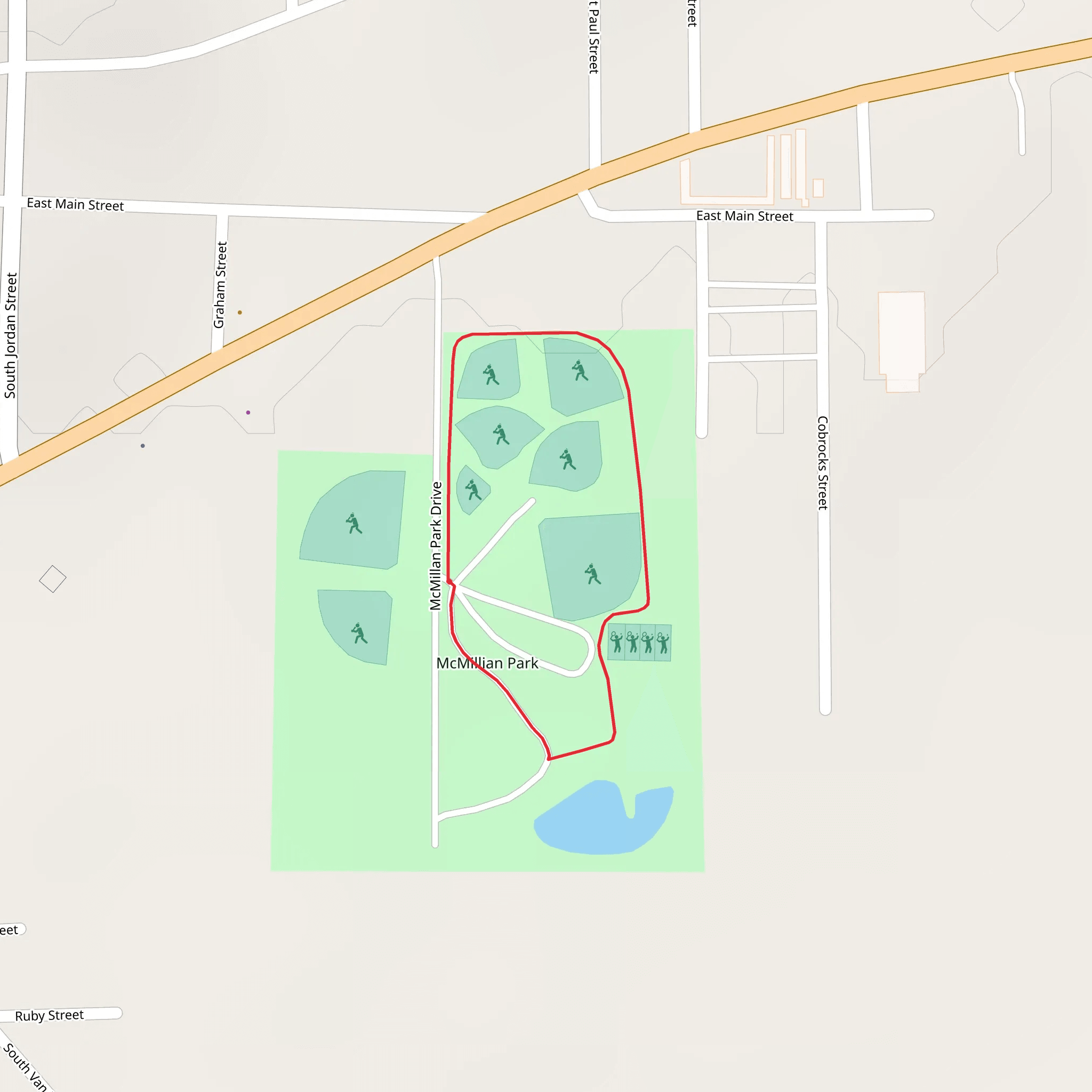 McMillian Park Loop mobile static map