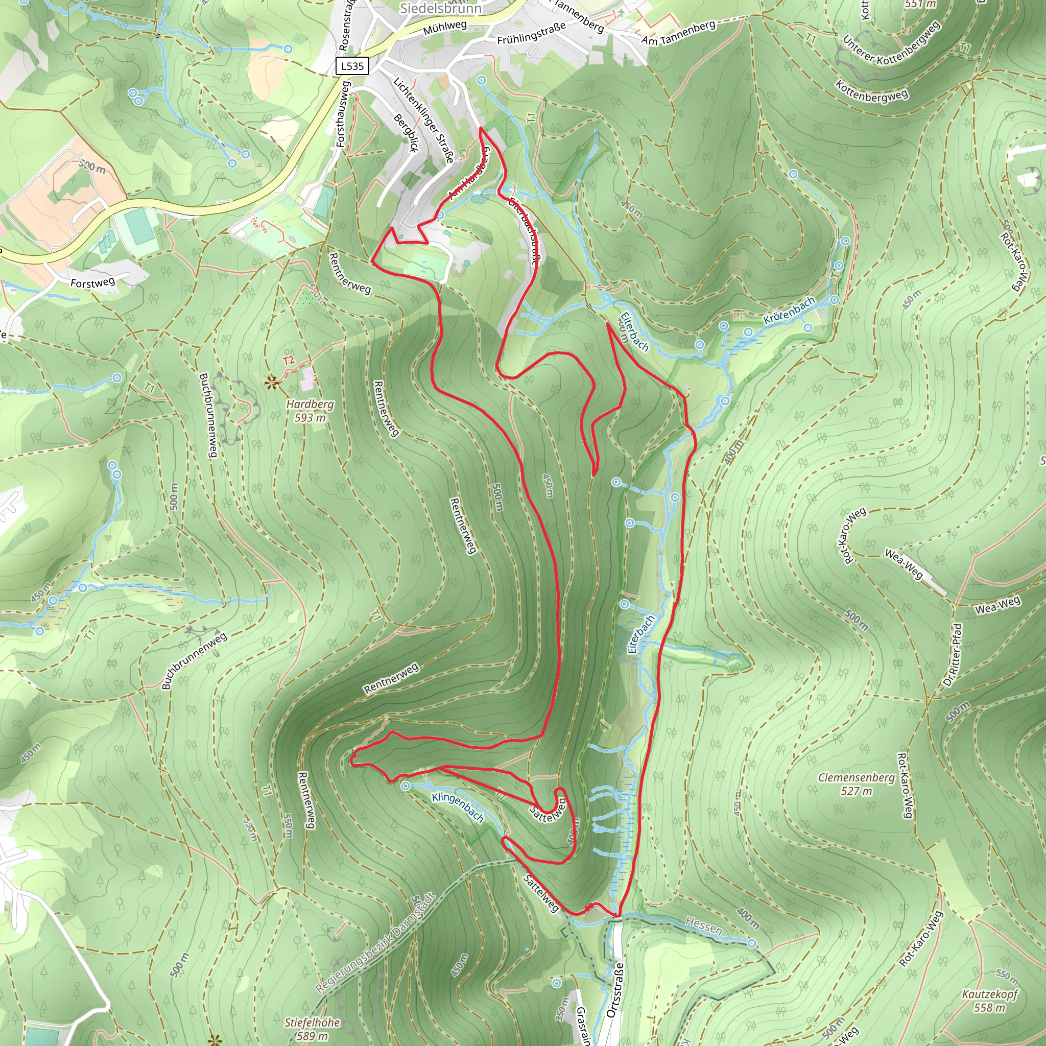 Wallfahrtsweg Lichtenklingen mobile static map