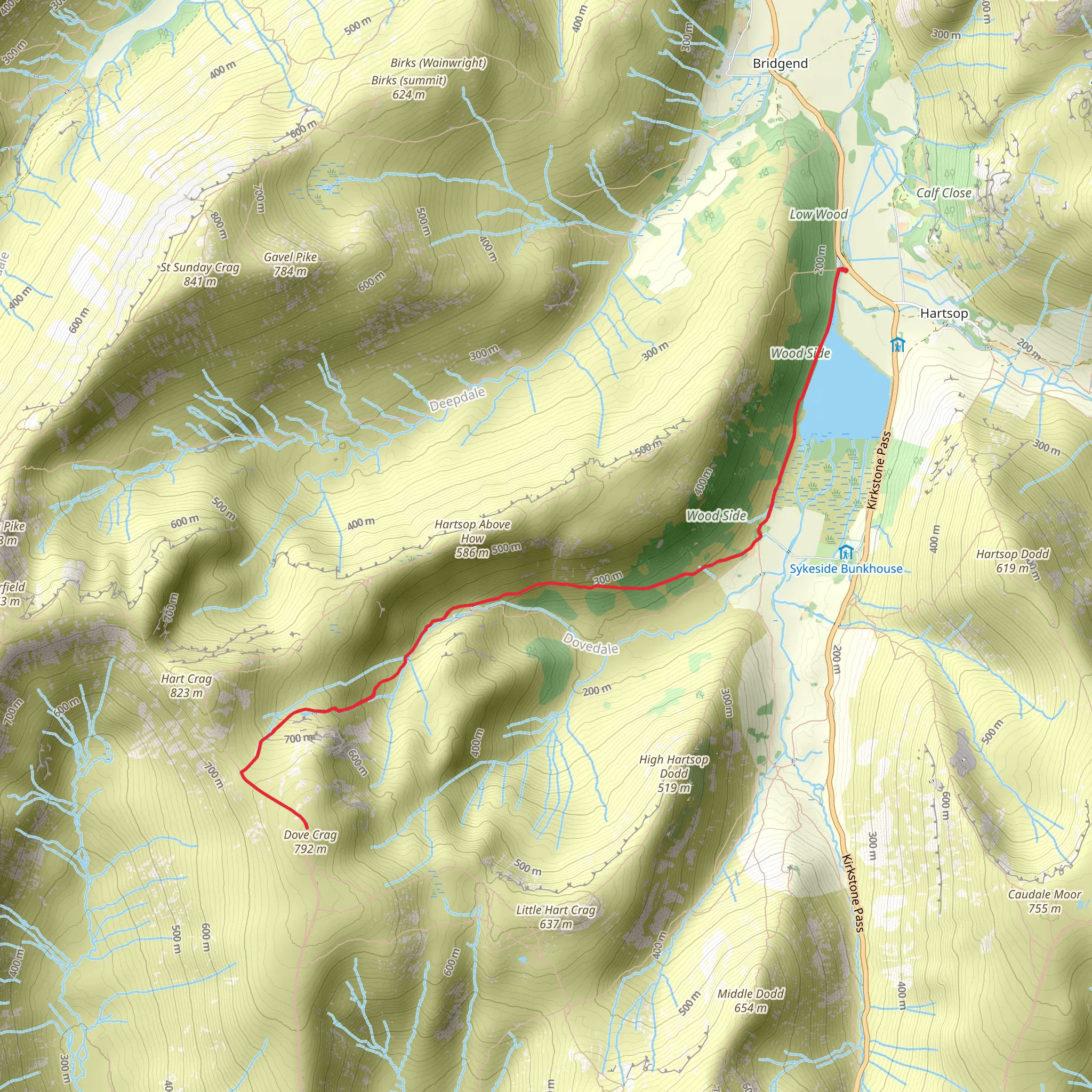 Dove Crag mobile static map