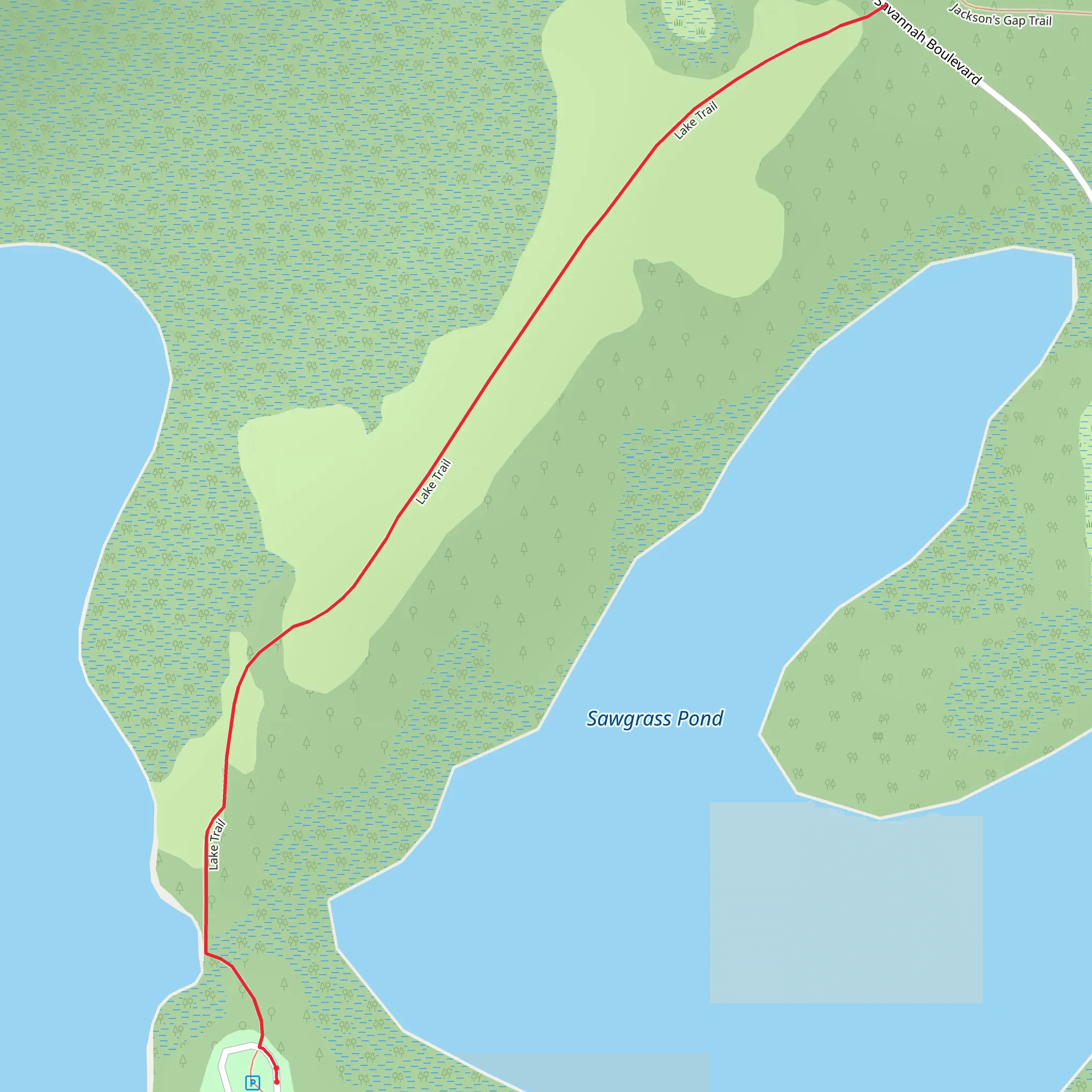 Lake Wauburg Trail mobile static map