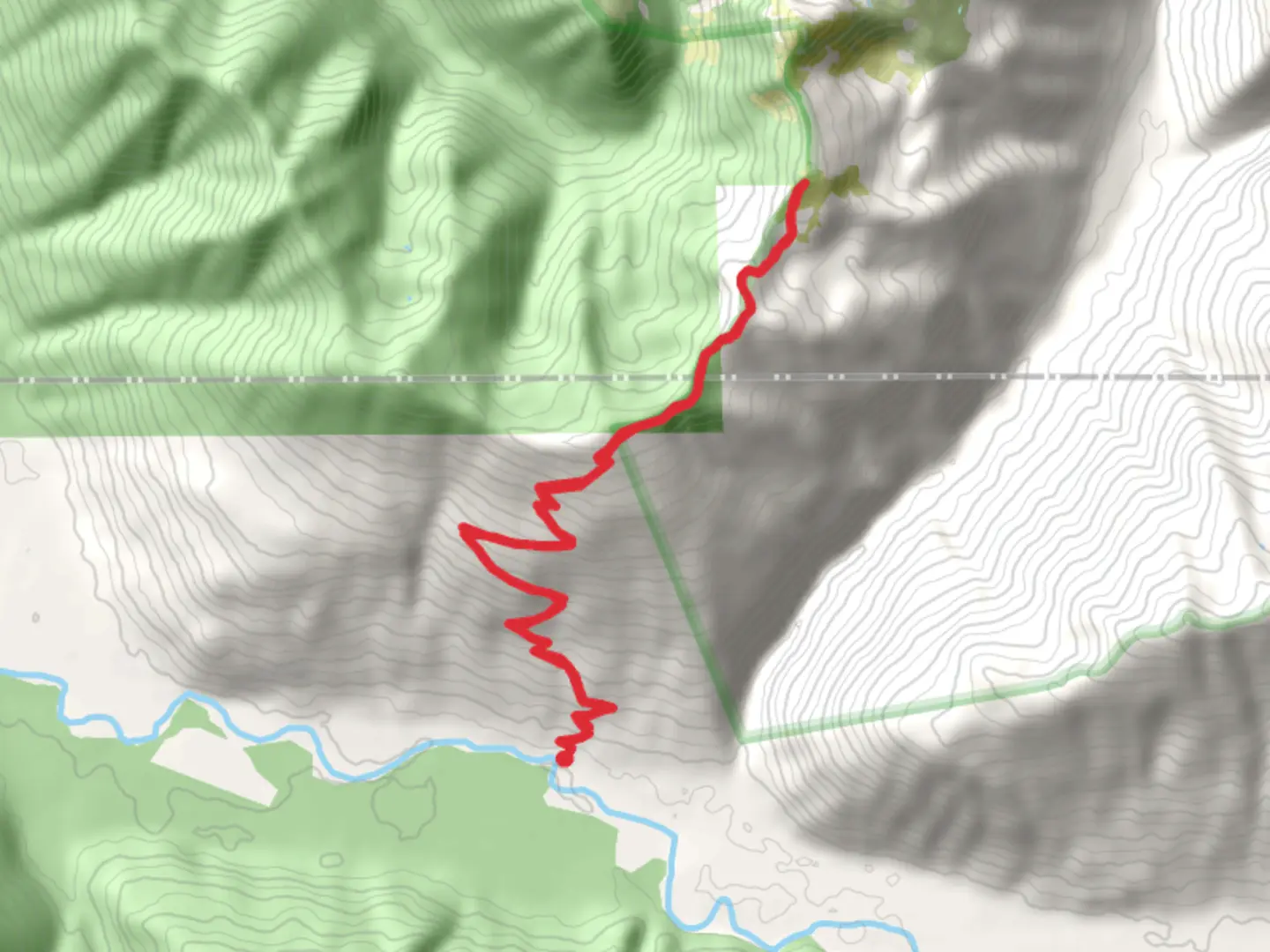 An image depicting the trail Huckleberry Mountain Trail and its surrounding area.