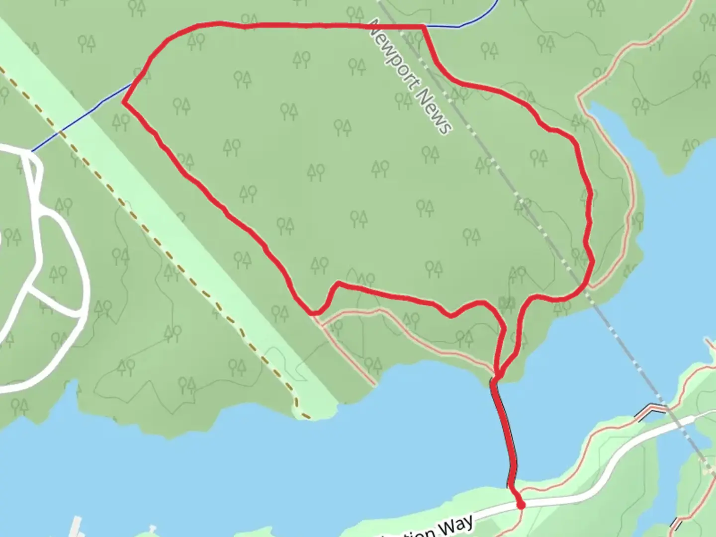 An image depicting the trail Sycamore Creek and Long Meadow Loop Trail and its surrounding area.