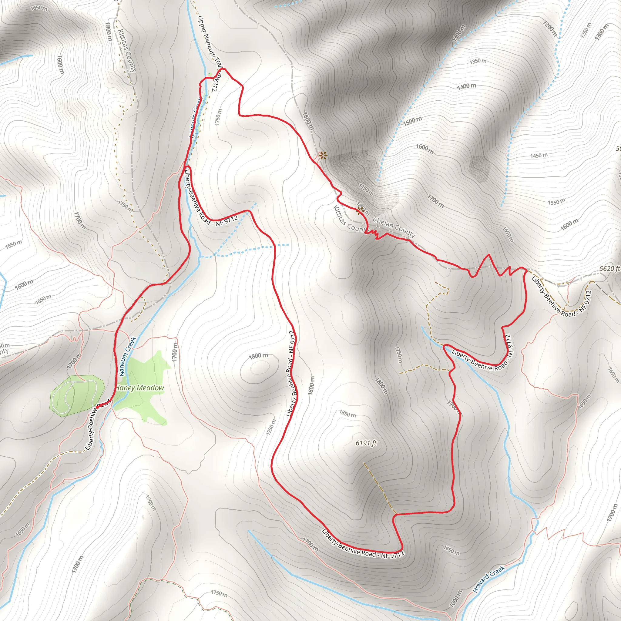 Mount Lillian Loop mobile static map