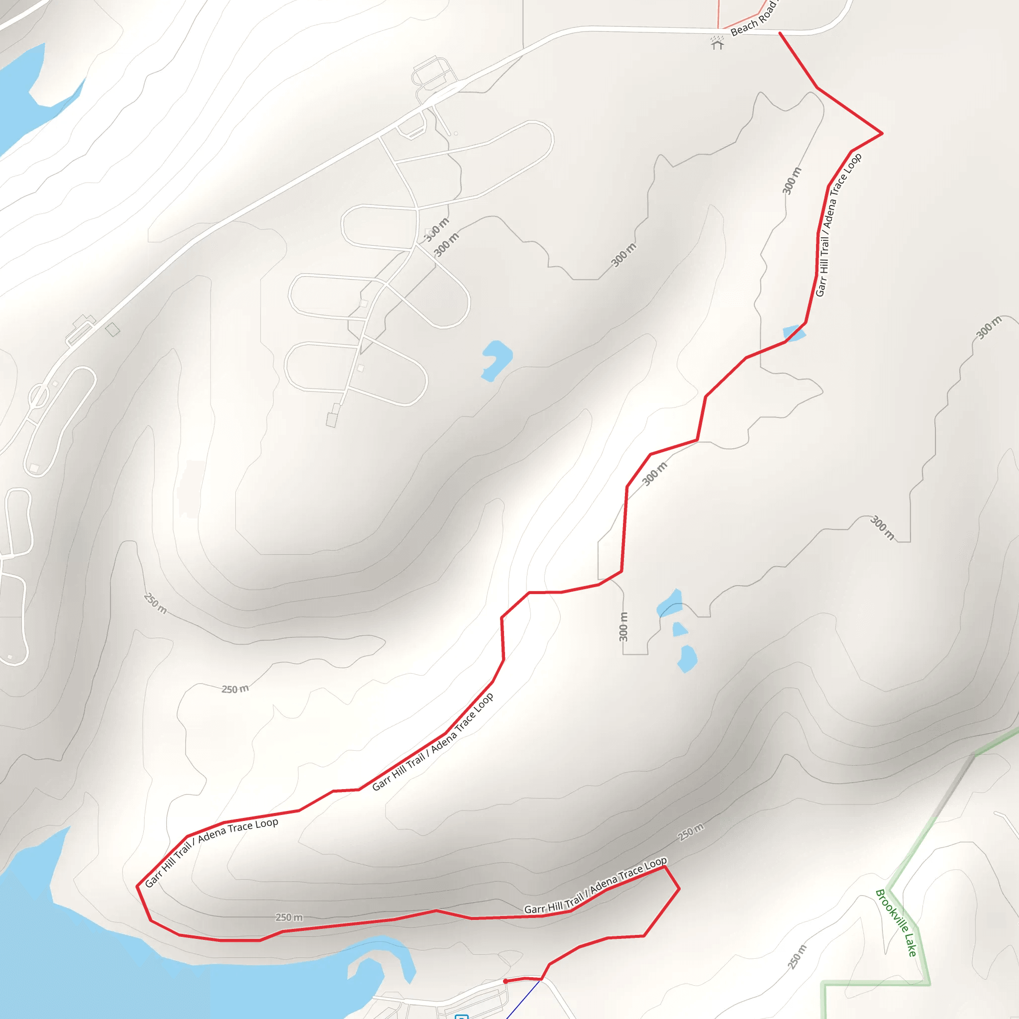 Garr Hill Trail mobile static map