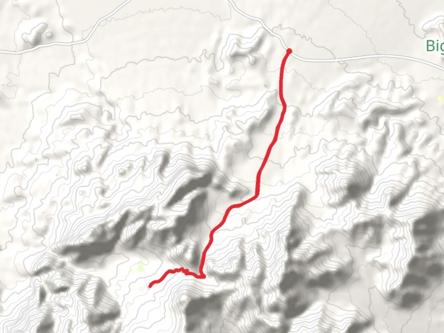 An image depicting the trail Chisos Basin Road Trail and its surrounding area.