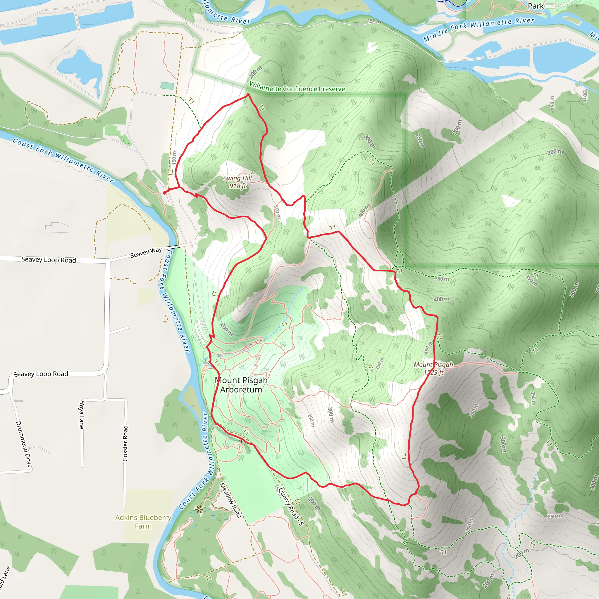 Mount Pisgah Loop mobile static map