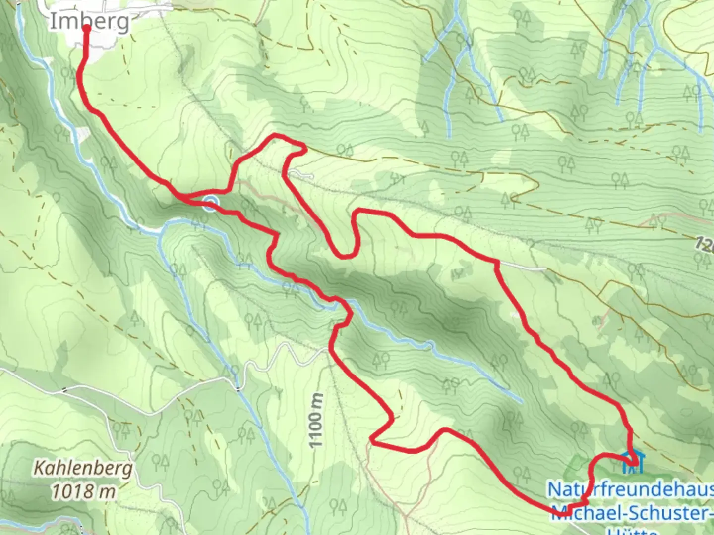 An image depicting the trail Strausberghütte and Michael Schuster Naturfreundehaus Loop via Wanderwegenetz Sonthofen and its surrounding area.