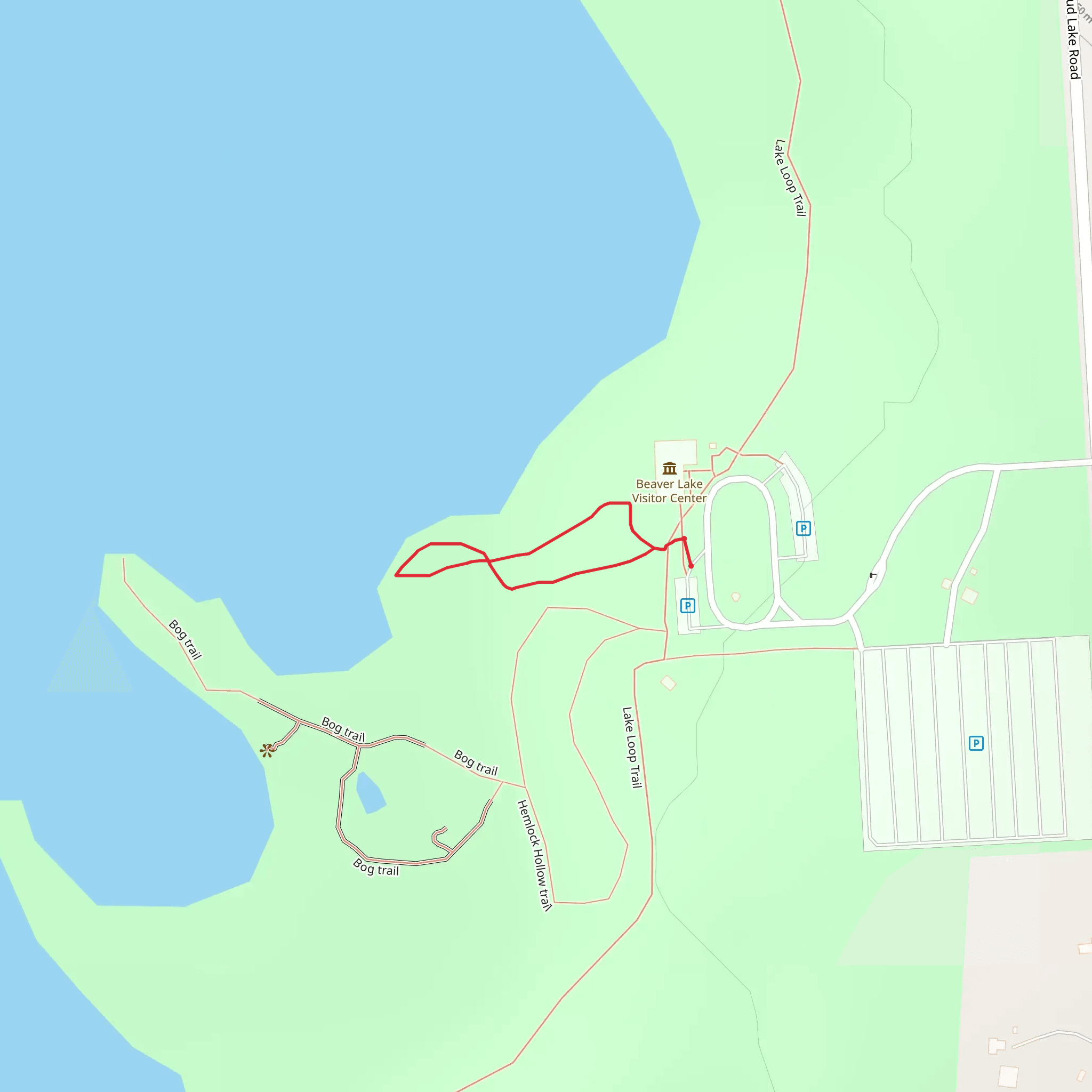 Mud Lake Loop mobile static map