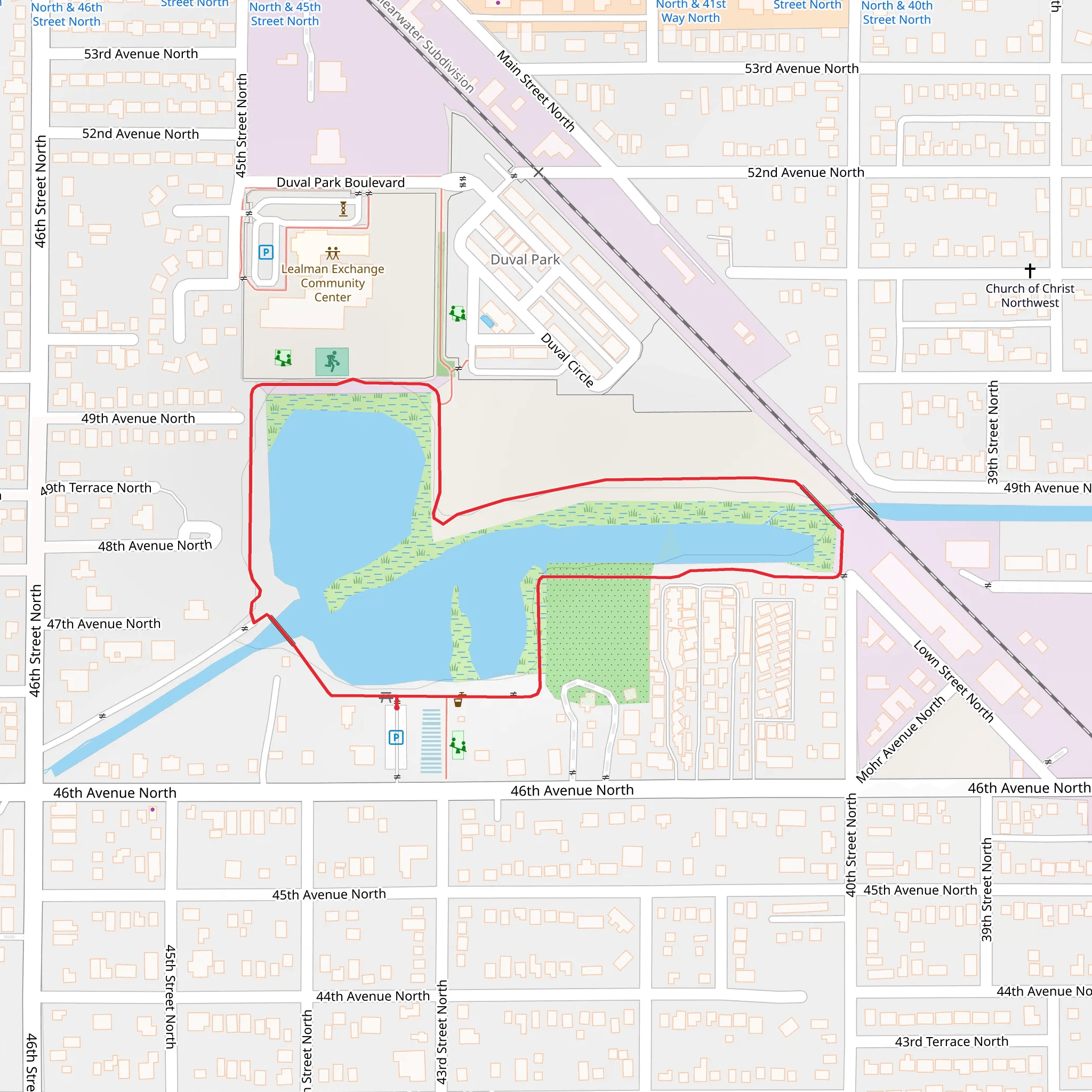Raymond H Neri Community Park Loop mobile static map
