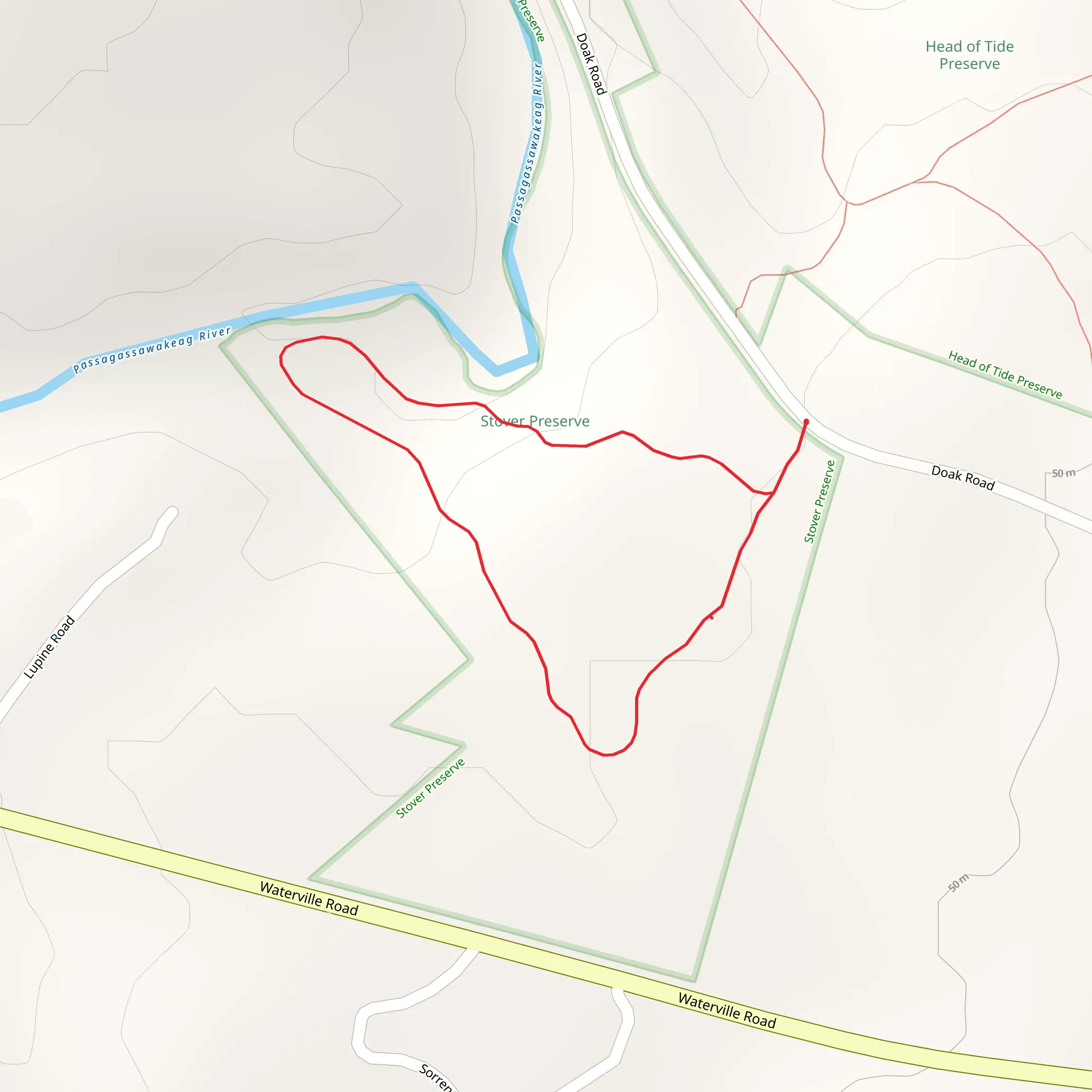 Doak Road Loop - South mobile static map
