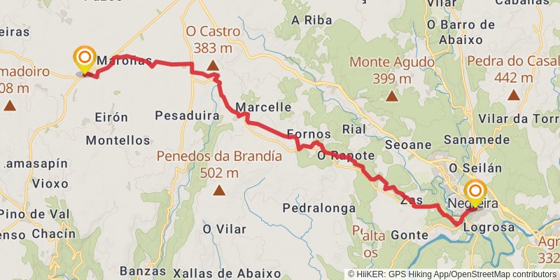 Camino Catalan stage 52 Map
