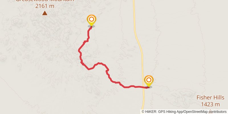 Sky Islands Traverse stage 41 Map