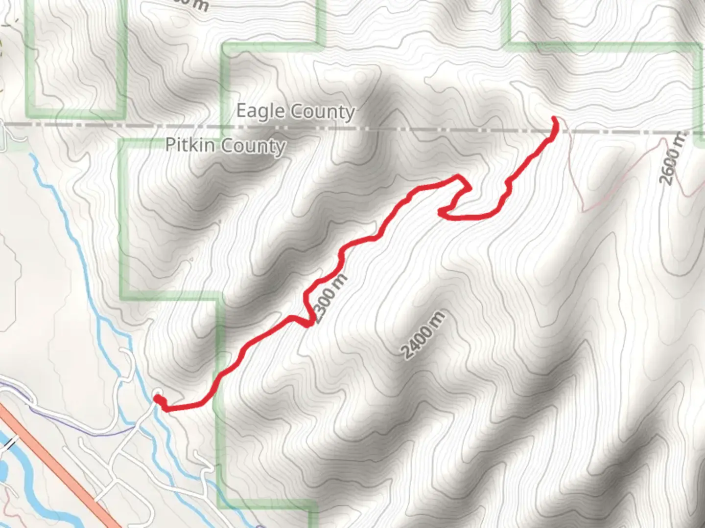 An image depicting the trail Arbaney Kittel Out and Back and its surrounding area.