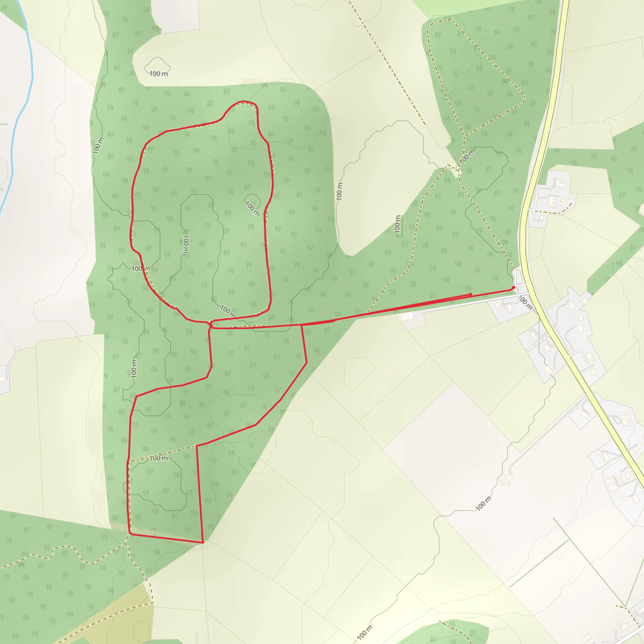 Summerhill Water Course Loop mobile static map