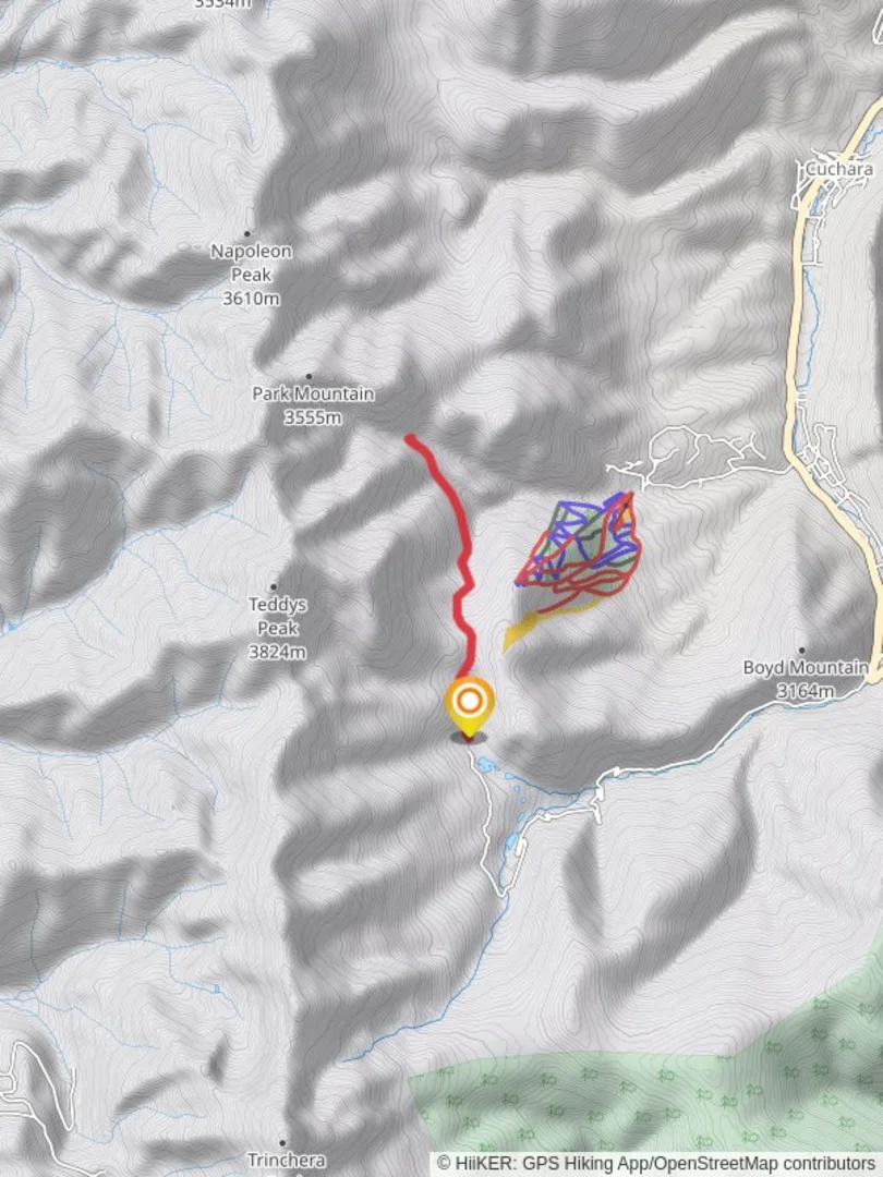 An image depicting the trail Indian Creek Trail Out and Back and its surrounding area.