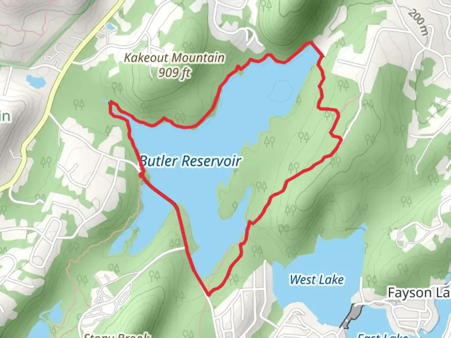 An image depicting the trail Butler Reservoir Loop and its surrounding area.