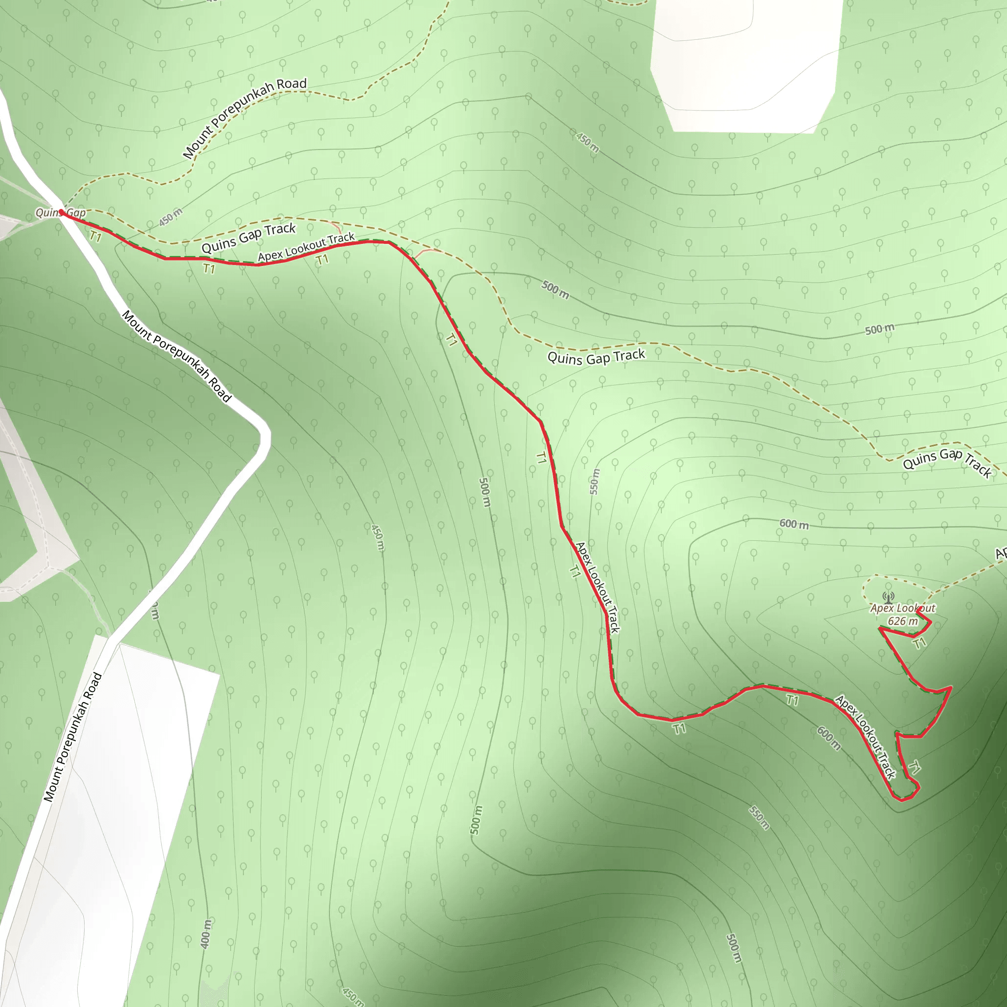Apex Lookout Walk mobile static map
