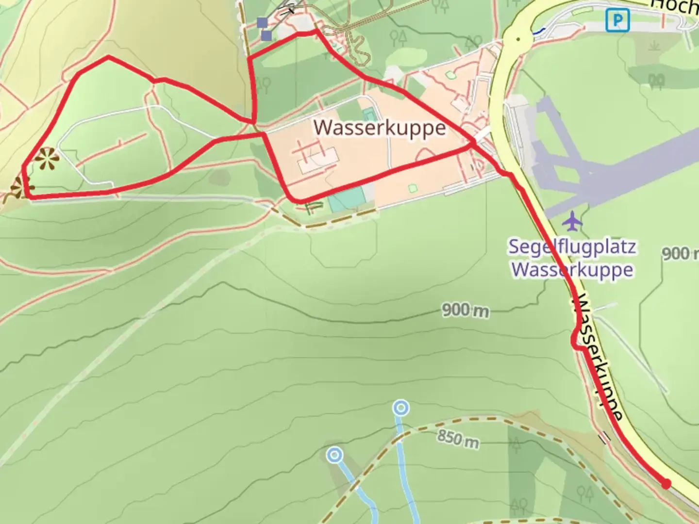 An image depicting the trail Ortesweg Loop and its surrounding area.