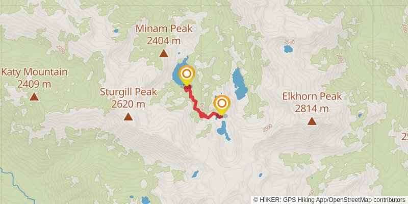 Lostine - Minam Loop spur 3 Map