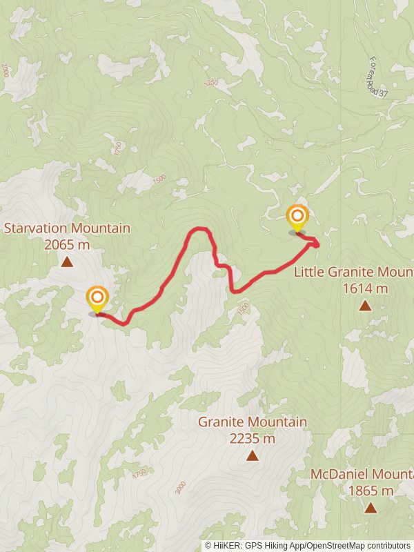 Shrew Creek Trail mobile static map