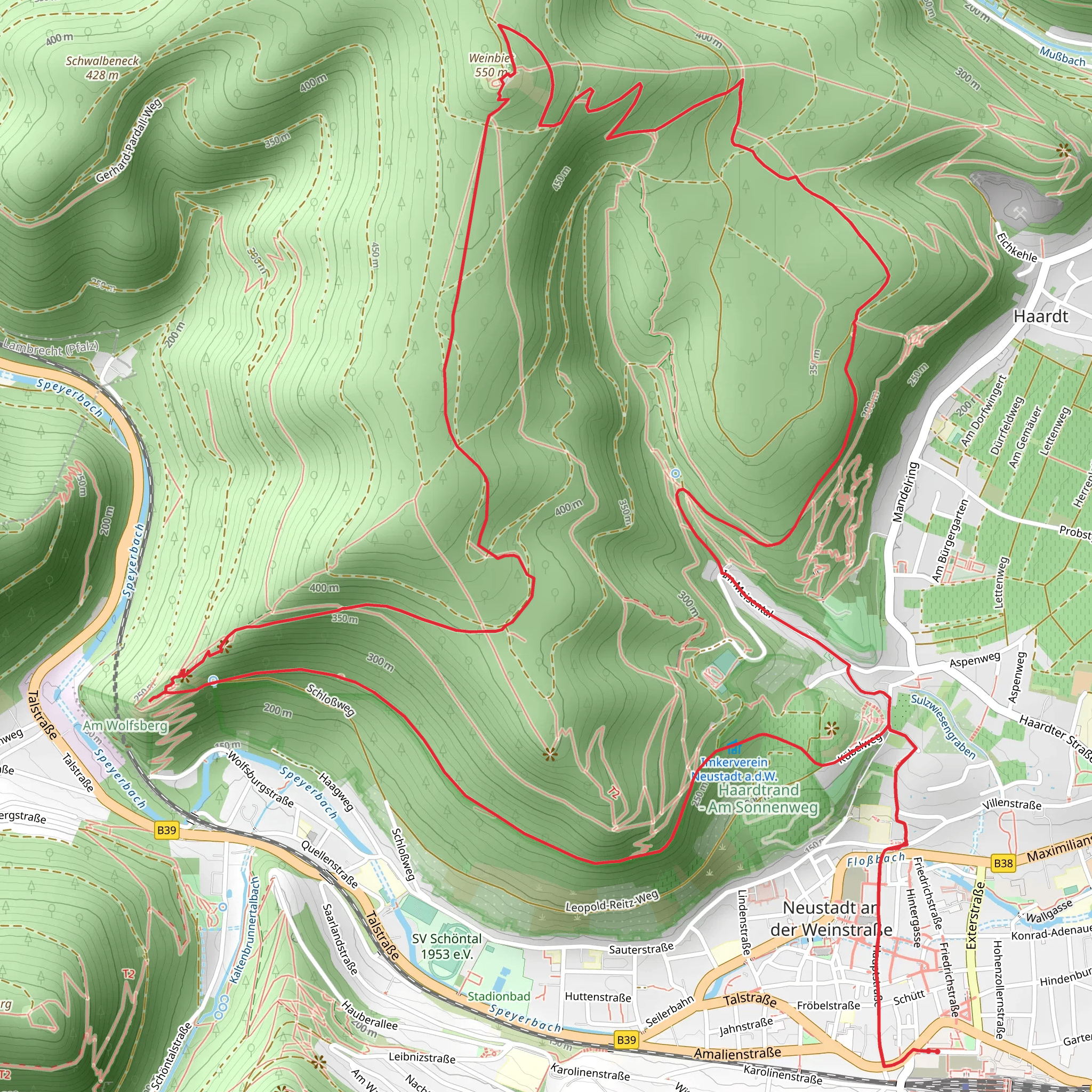 Dr Welsch Terrasse, Schuhbaum, Wolfsburg Castle Loop via Drumrum Weg mobile static map