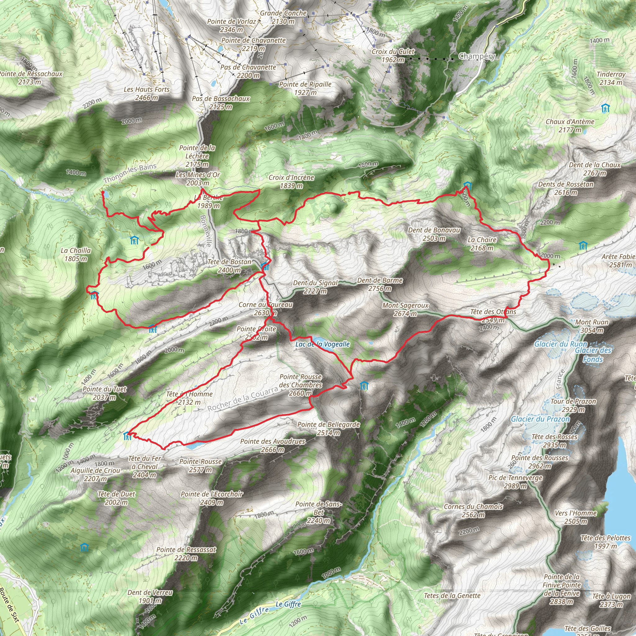Tour des Dents Blanches mobile static map