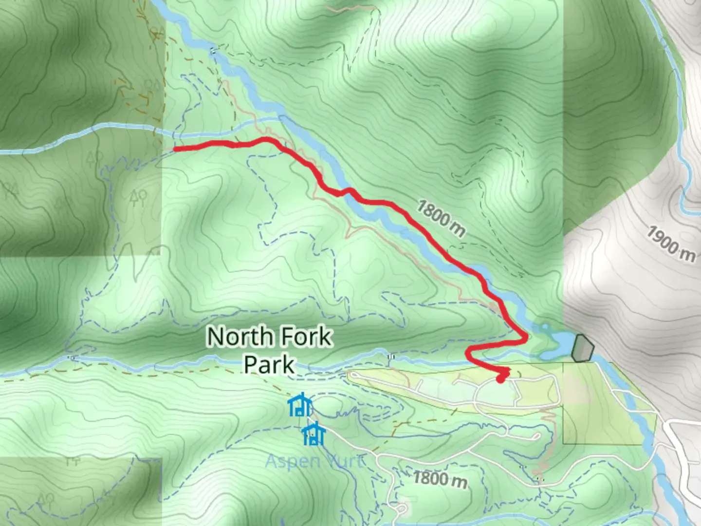 An image depicting the trail North River Trail and its surrounding area.
