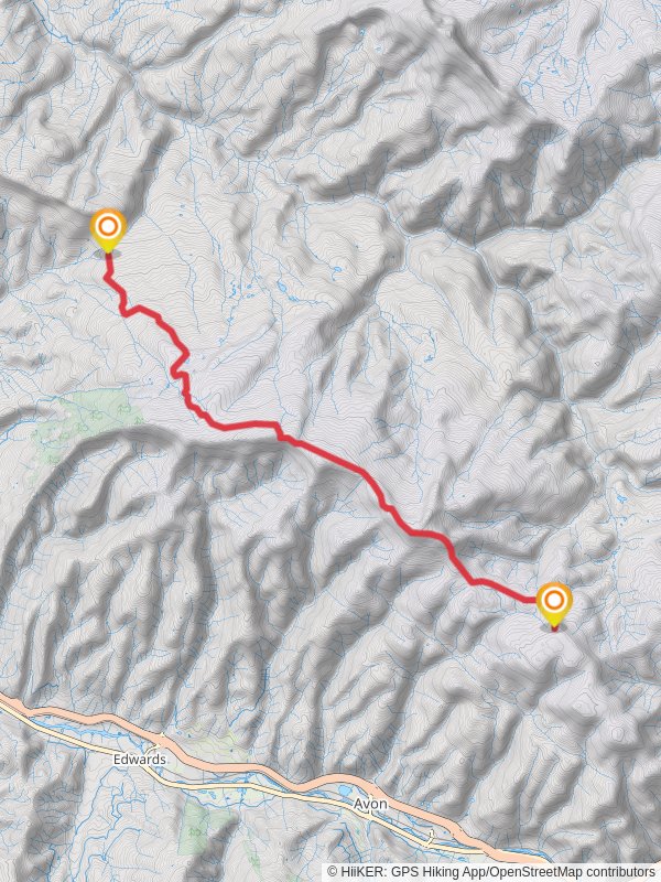 Red and White Mountain Road