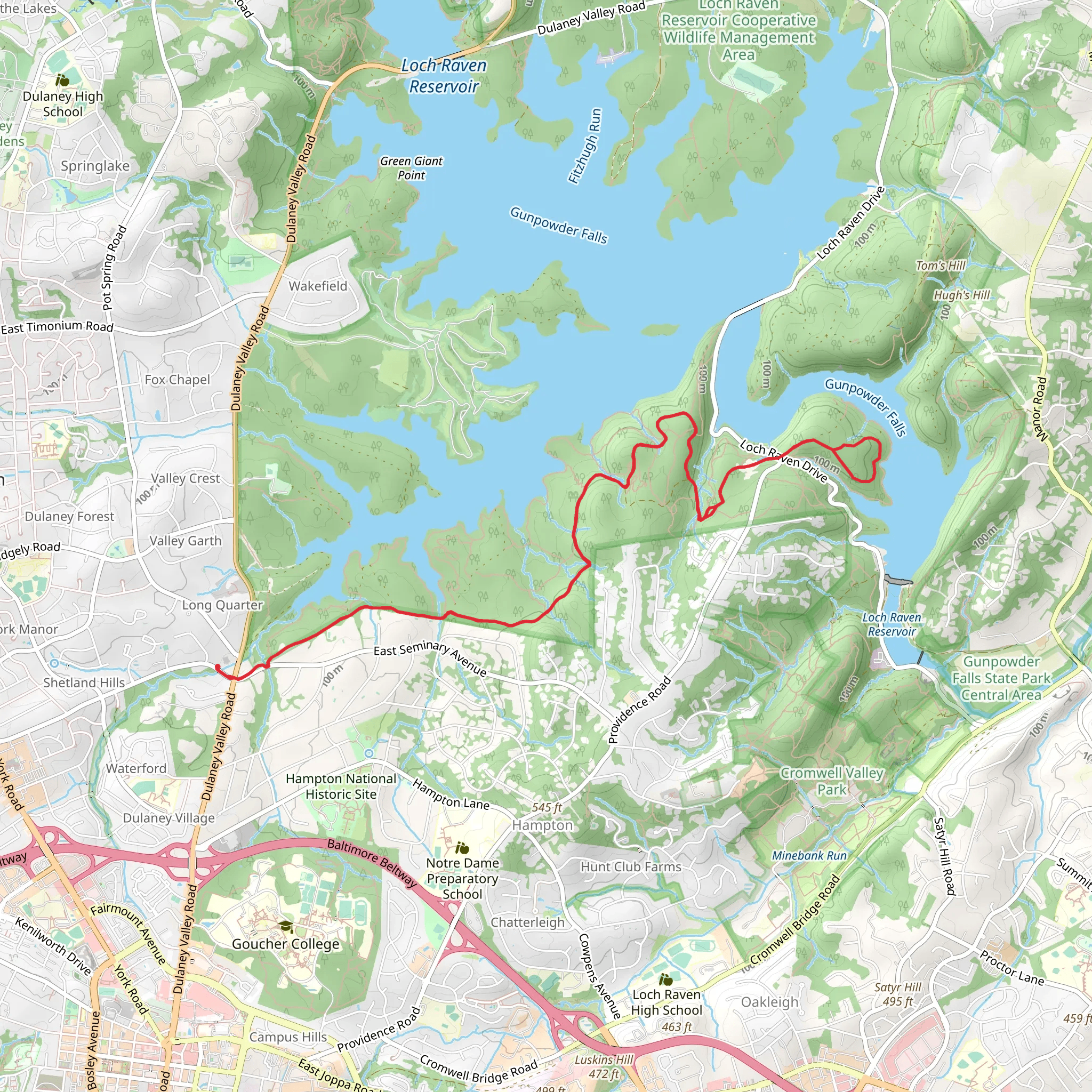 Glen Ellen Trail mobile static map