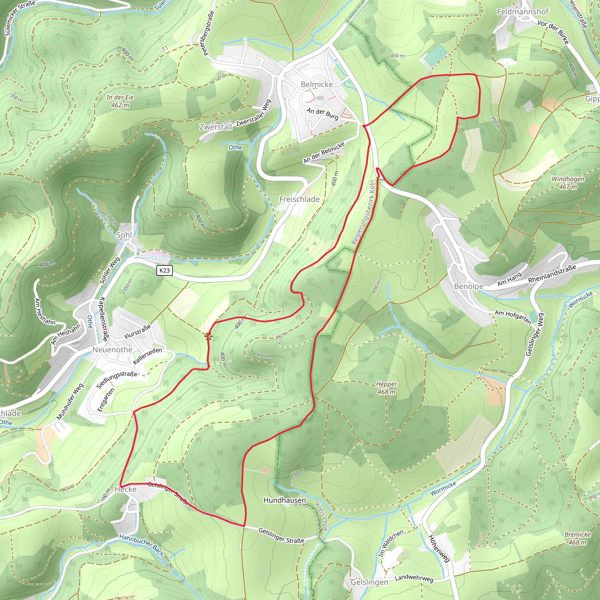 Neuenothe Loop mobile static map