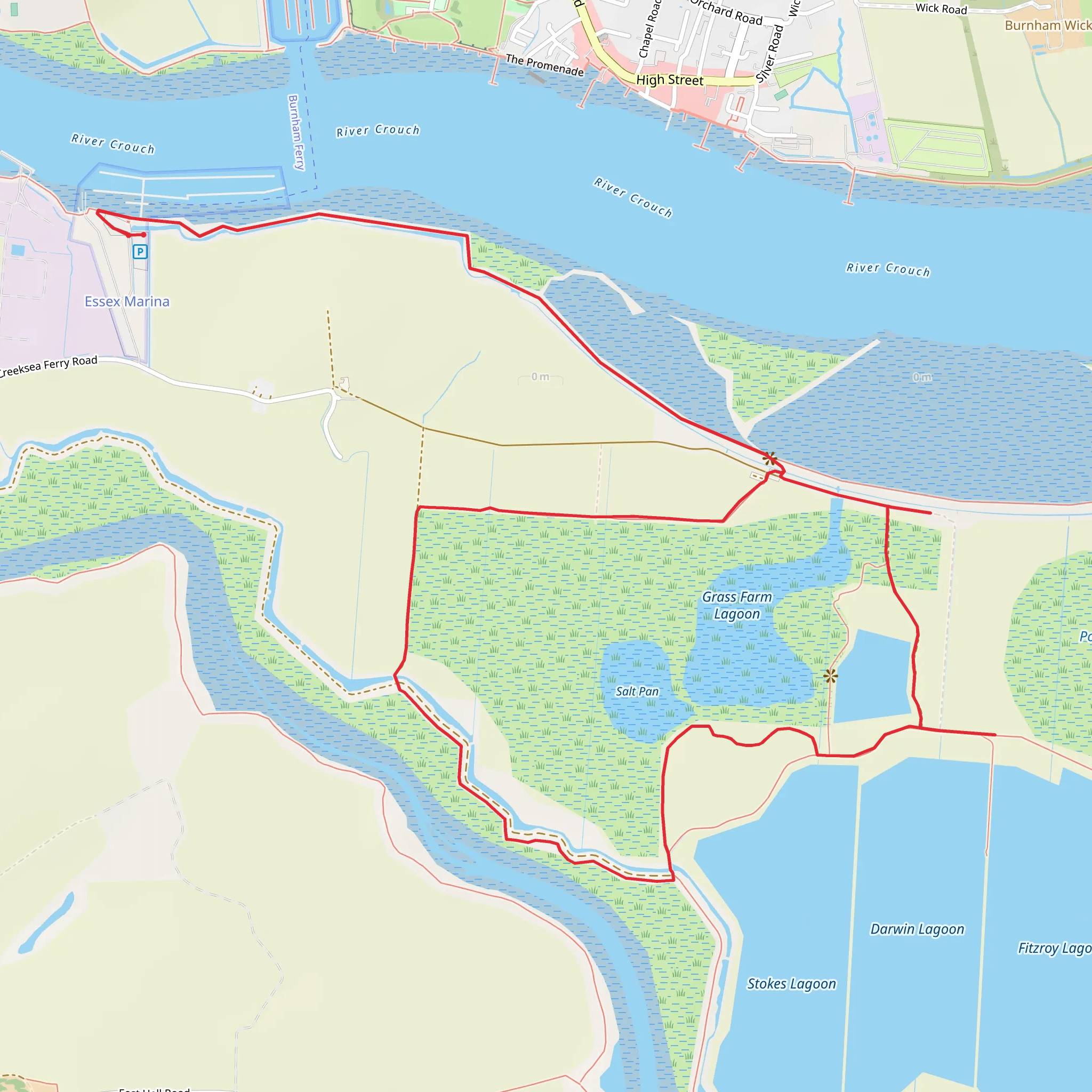 Wallasea Island Loop mobile static map