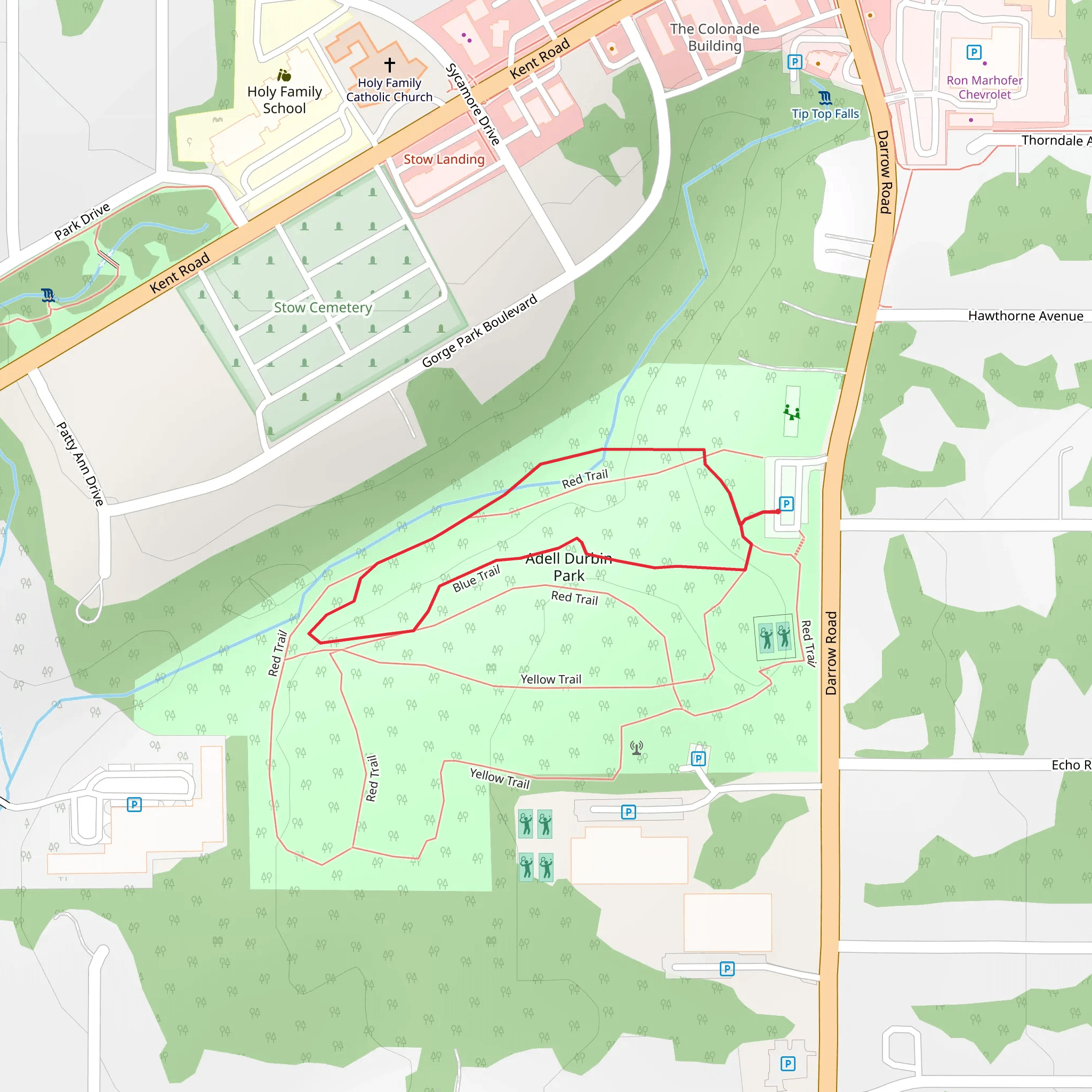 Red- Blue Loop mobile static map