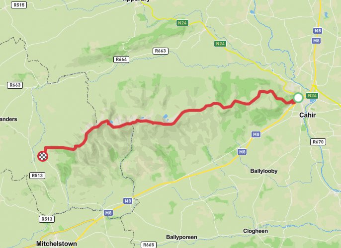 Galtee challenge mobile static map