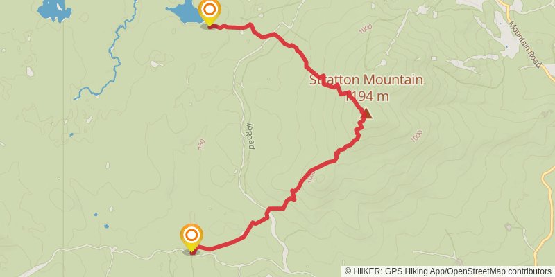 Appalachian Trail stage 160 Map