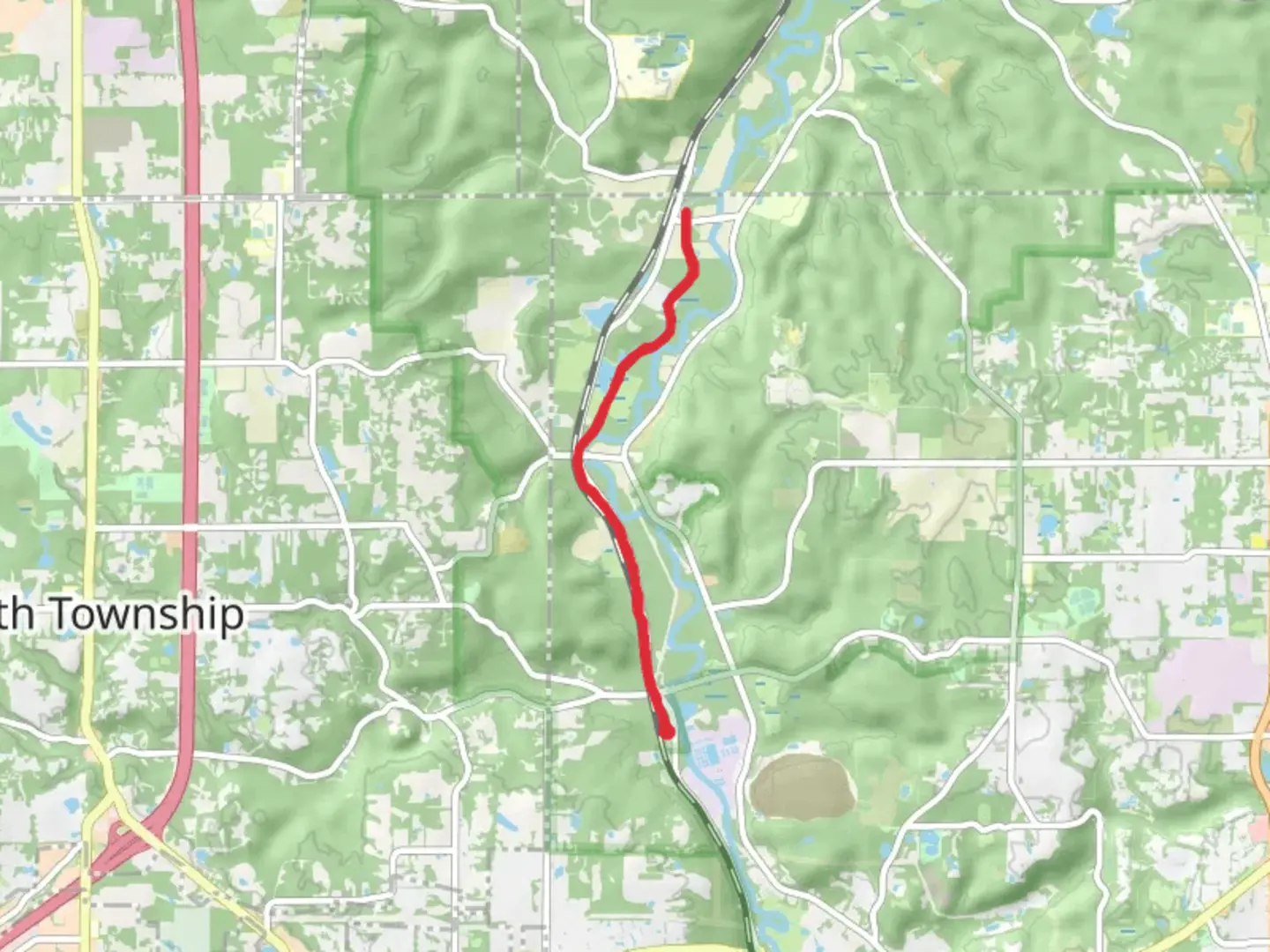 An image depicting the trail Ohio - Erie Canal Towpath Trail and Buckeye Trail and its surrounding area.