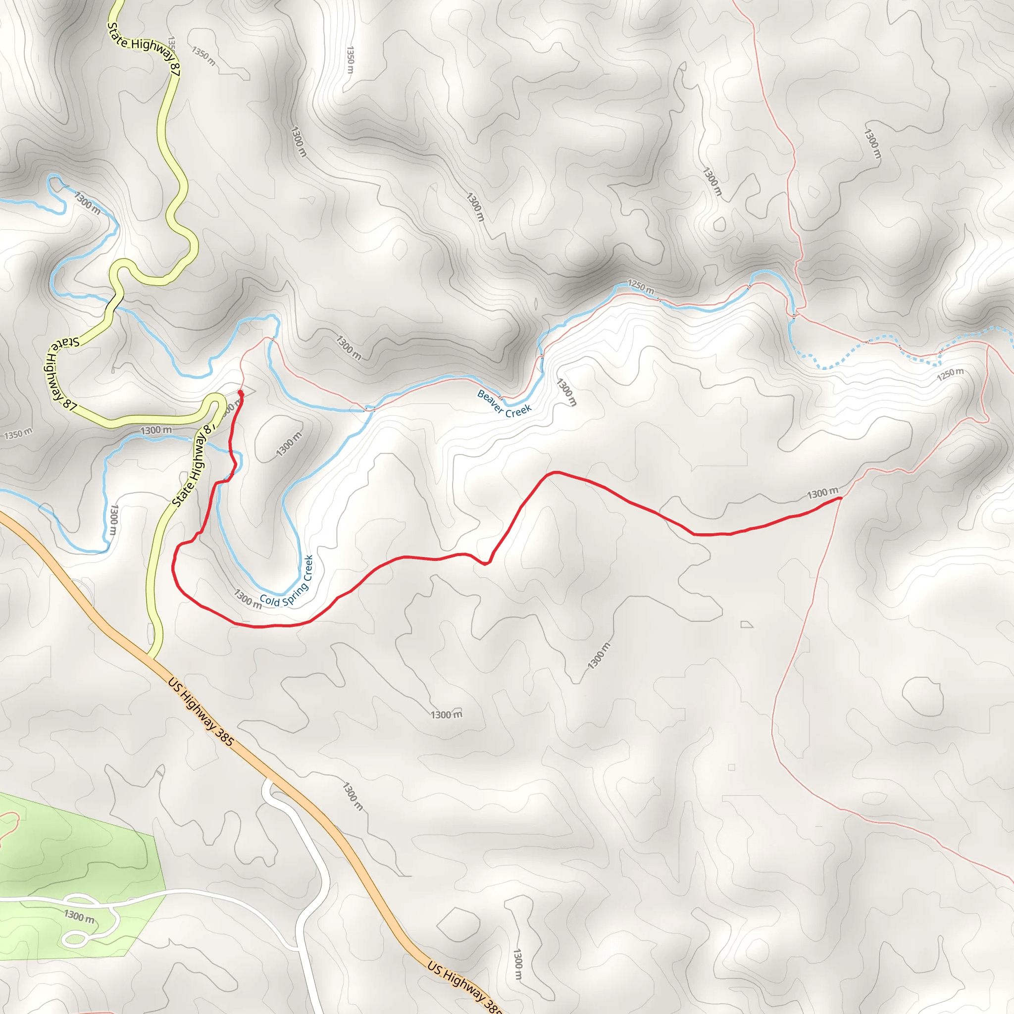 Lookout Point Trail mobile static map