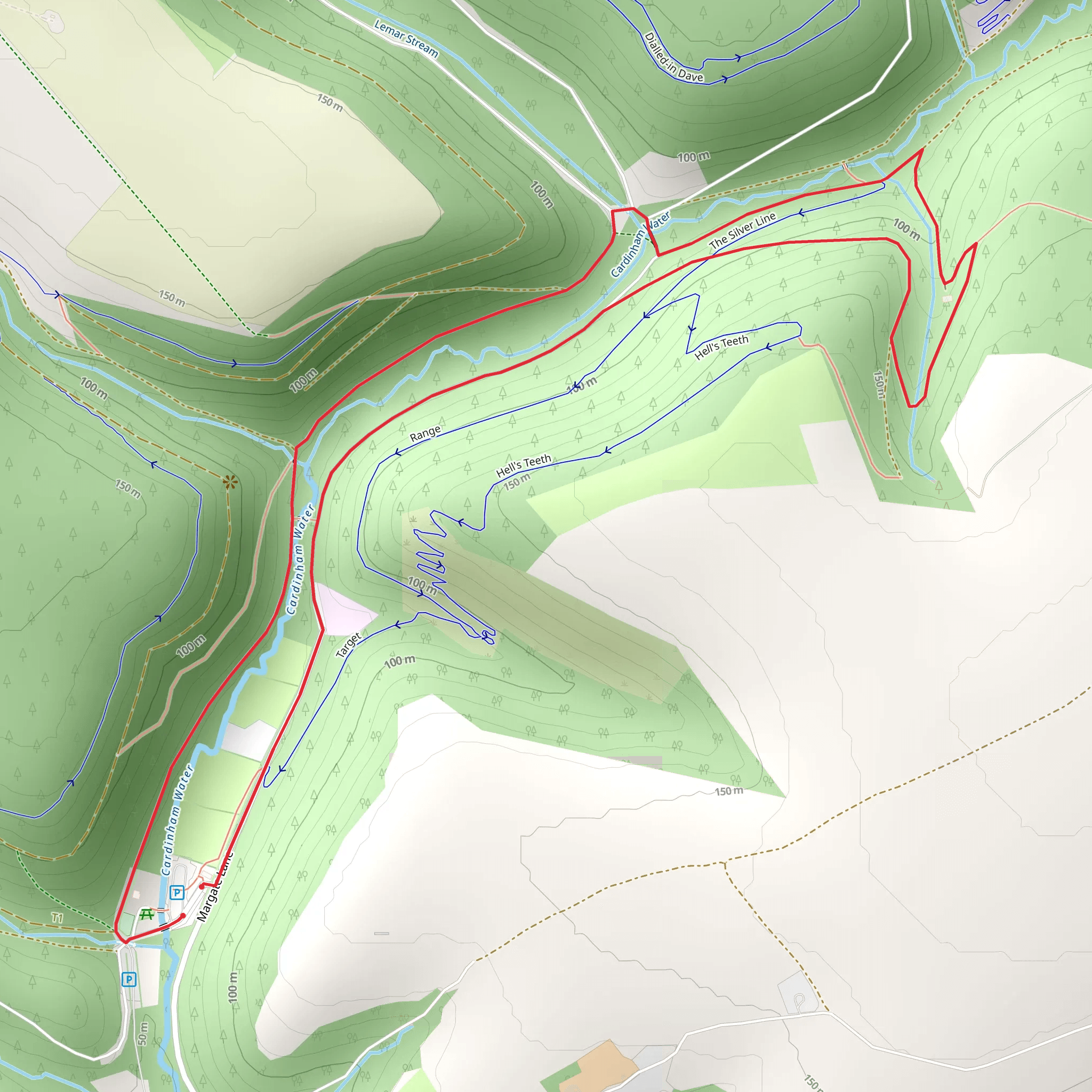 Wheal Glynn Loop mobile static map
