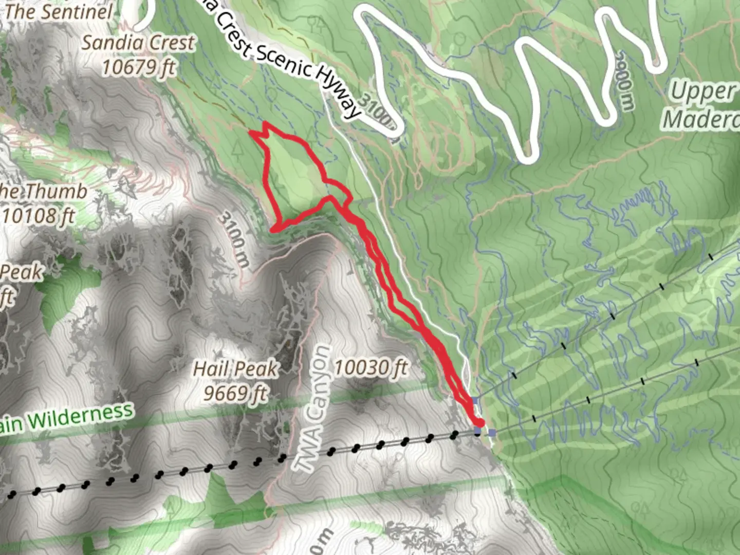 An image depicting the trail Gravel Pit and South Crest Loop Trail and its surrounding area.