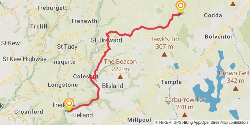 Land's End Trail stage 19 Map