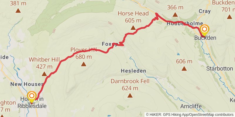 A Pennine Journey stage 2 Map