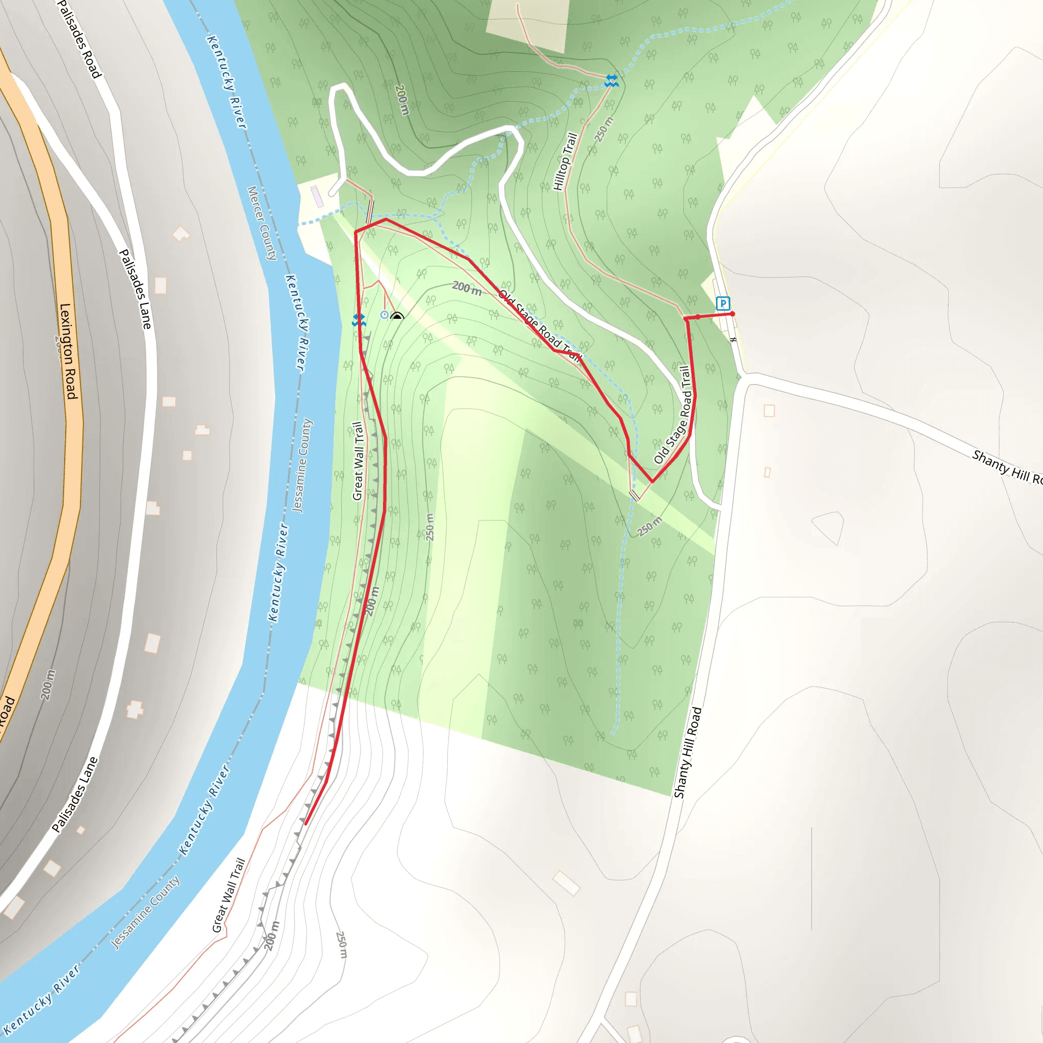 Great Wall Trail mobile static map