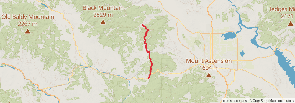 American Perimeter Trail - Rocky Mountains Primary stage 119 Map