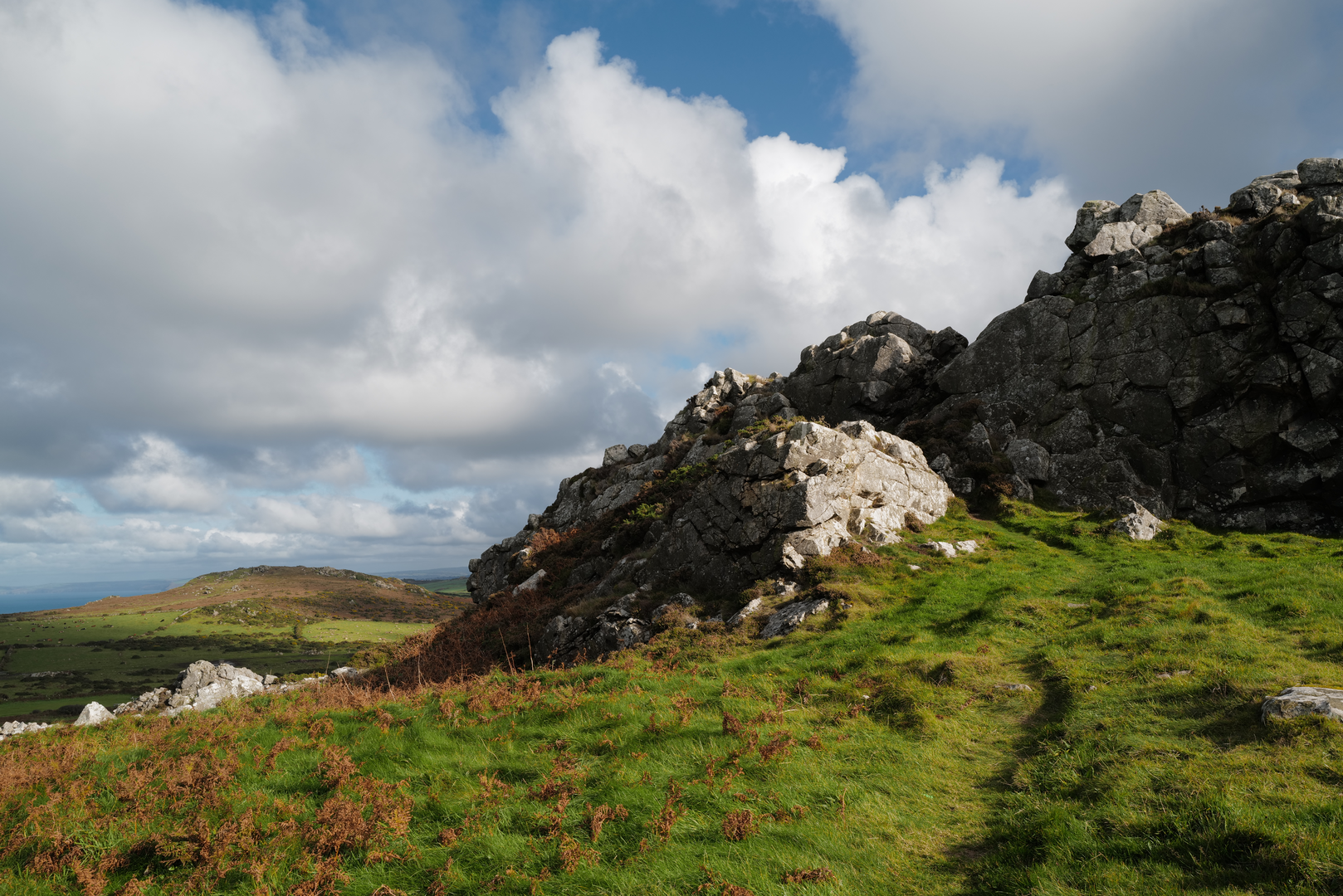 An image depicting the trail Garn Fawr - Short Walk and its surrounding area.