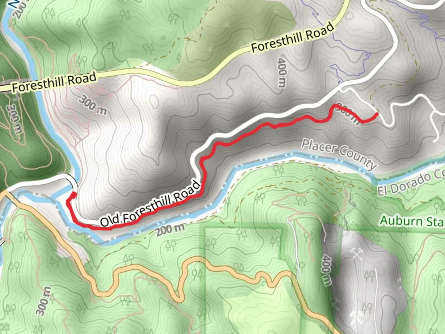 An image depicting the trail Confluence Trail and its surrounding area.