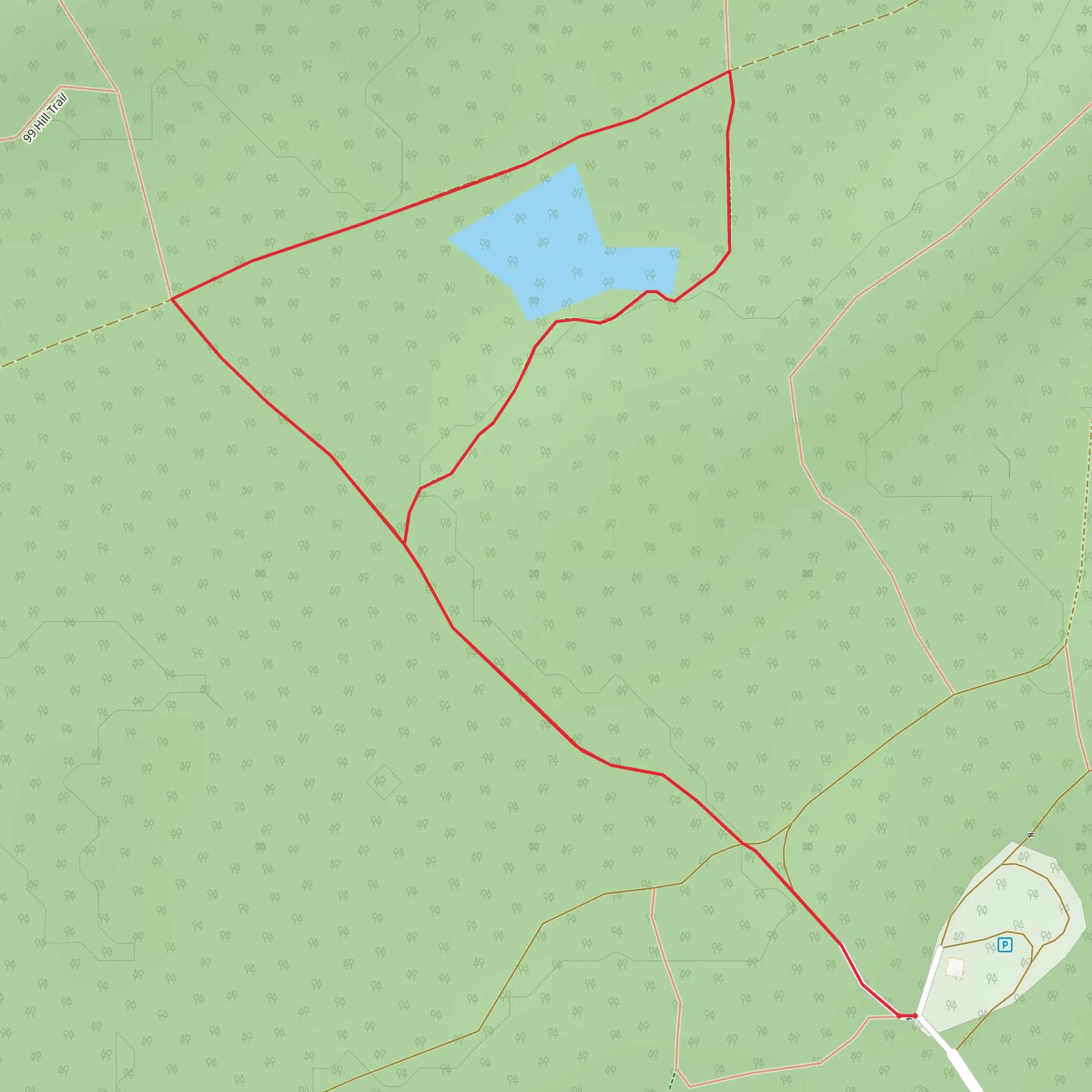 Gravel Pit Ponds Trail mobile static map
