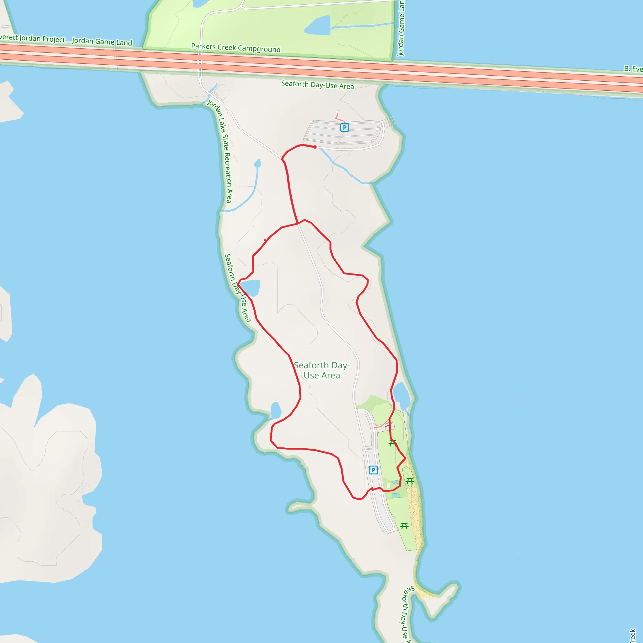 Seaforth Recreation Area Loop mobile static map