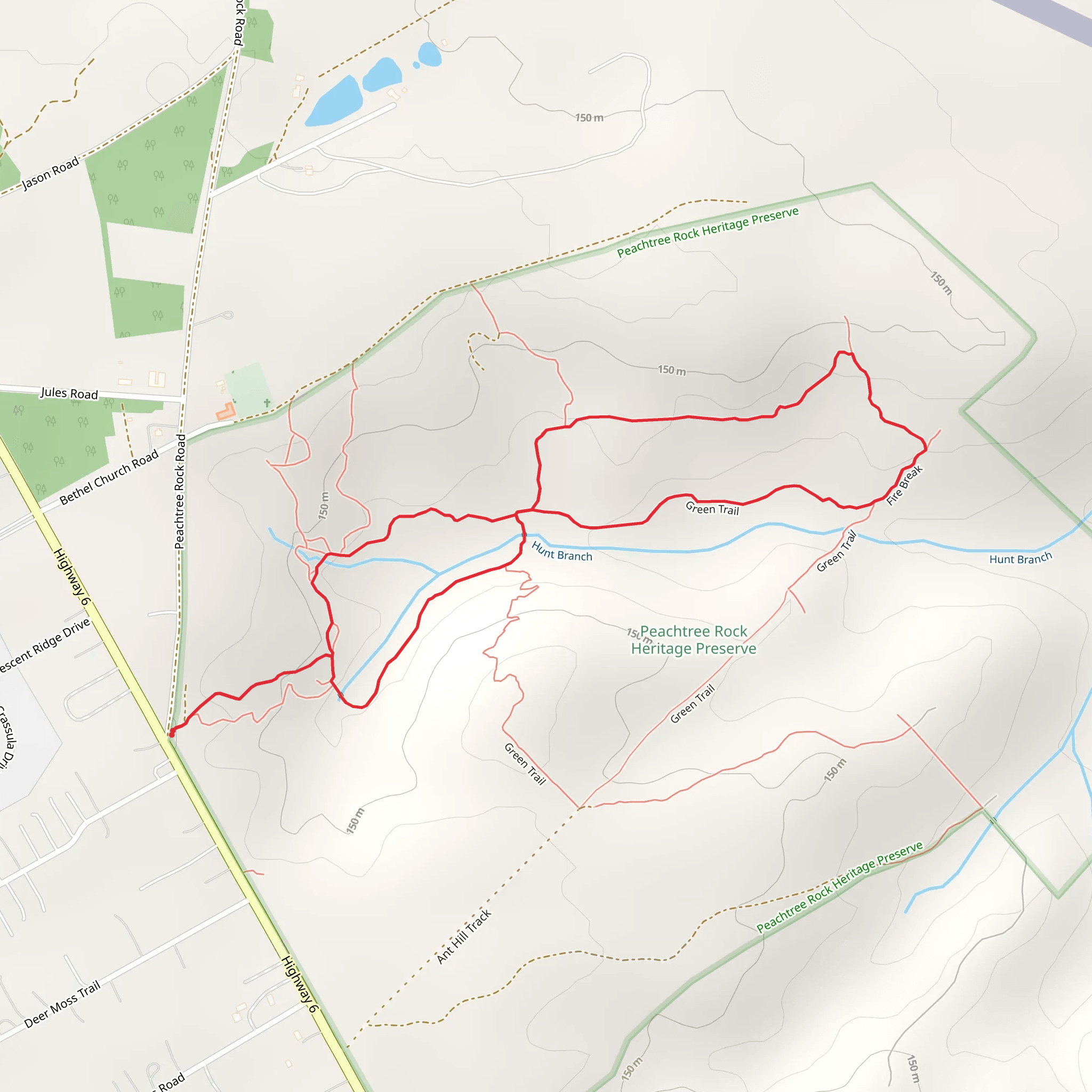 Hunt Branch Loop mobile static map