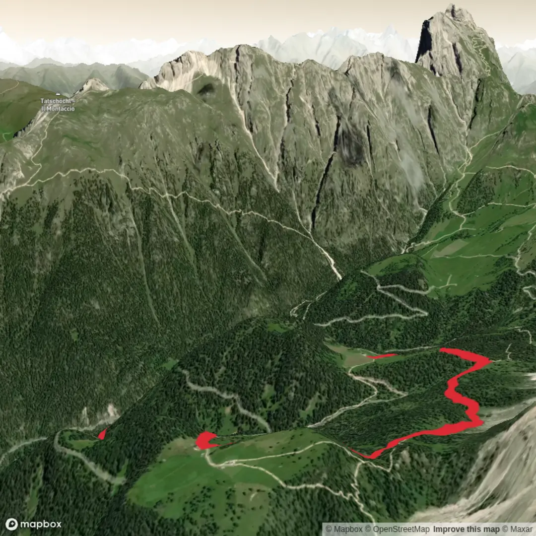 An image depicting the trail Anello per il Rifugio delle Odle and its surrounding area.